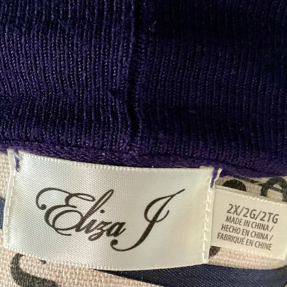 Navy Plus Size Eliza Shrug Sweater - Picture 4 of 5